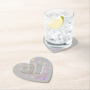 Vintage Wedding Paper Coaster