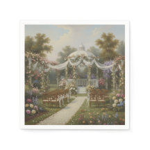 Vintage Wedding Paper Napkin