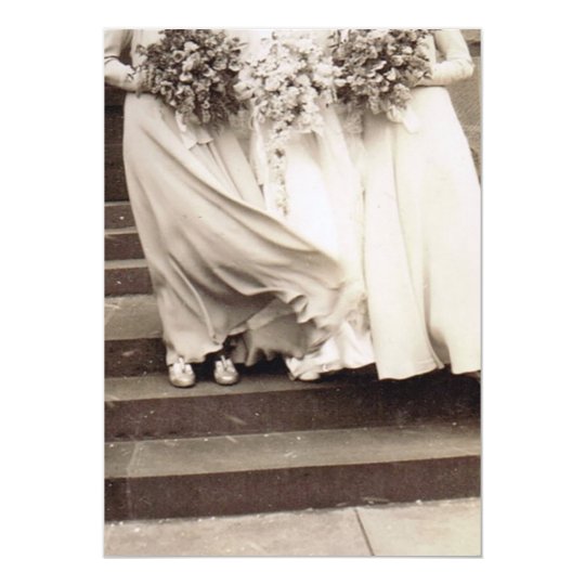 Vintage Wedding Party Card