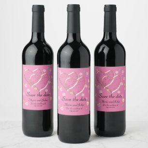 Vintage Wedding ,personalised Wine Label