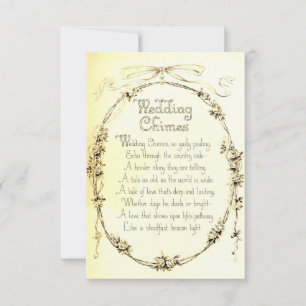 Vintage Wedding Poem, Wedding Save The Date