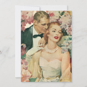 Vintage Wedding Portrait, Bridal Shower Party Invitation