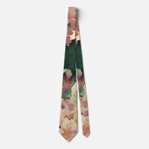 Vintage Wedding Portrait, Retro Bride and Groom Tie