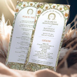 Vintage Wedding Program Art Nouveau by Mucha Programme<br><div class="desc">Introducing the editable Vintage Wedding Program by Alphonse Mucha, now available on Zazzle! This elegant program is the perfect way to guide your guests through your special day. The Vintage Wedding Program features a beautiful Art Nouveau design by the legendary Alphonse Mucha. The design's soft colours and intricate details are...</div>