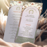 Vintage Wedding Program Art Nouveau by Mucha Programme<br><div class="desc">Introducing the editable Vintage Wedding Program by Alphonse Mucha, now available on Zazzle! This elegant program is the perfect way to guide your guests through your special day. The Vintage Wedding Program features a beautiful Art Nouveau design by the legendary Alphonse Mucha. The design's soft colors and intricate details are...</div>