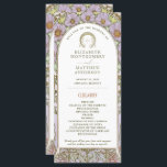Vintage Wedding Program Art Nouveau by Mucha Programme<br><div class="desc">Introducing the editable Vintage Wedding Program by Alphonse Mucha, now available on Zazzle! This elegant program is the perfect way to guide your guests through your special day. The Vintage Wedding Program features a beautiful Art Nouveau design by the legendary Alphonse Mucha. The design's soft colours and intricate details are...</div>