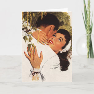 Vintage Wedding Proposal, Love and Romance Card