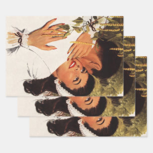 Vintage Wedding Proposal, Love and Romance Wrapping Paper Sheet