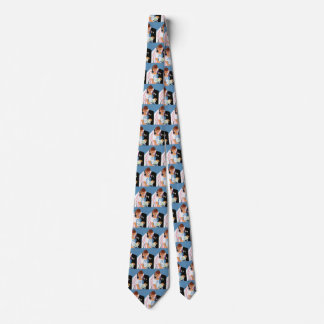 Vintage Wedding, Retro Bride and Groom Kissing Tie