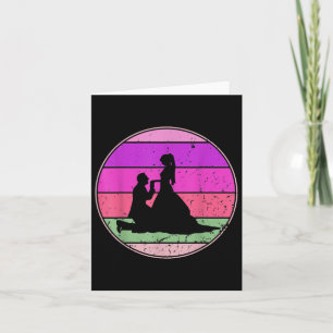 Vintage Wedding Retro Wedding Bride Groom Cuet Eve Card