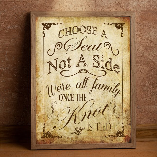 Vintage Wedding Seating Sign (Creator Uploaded)