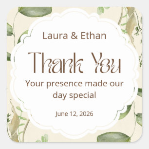 Vintage Wedding Sticker   love forever