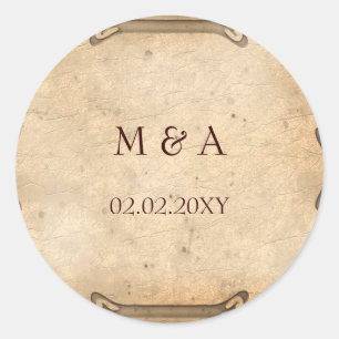 vintage wedding stickers