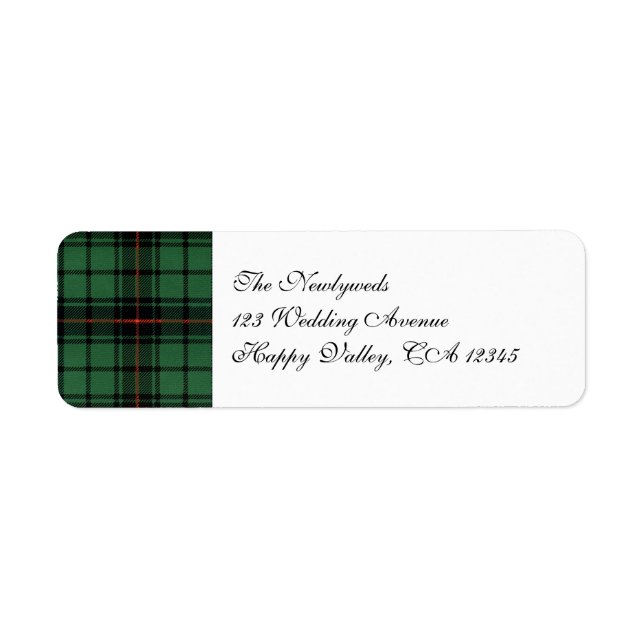 Vintage Wedding, Tartan Davidson Modern Pattern (Front)