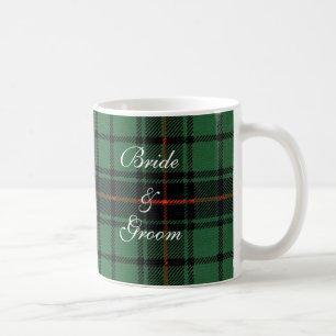 Vintage Wedding, Tartan Davidson Modern Pattern Coffee Mug