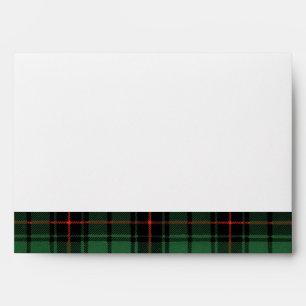 Vintage Wedding, Tartan Davidson Modern Pattern Envelopes