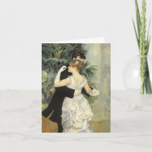 Vintage Wedding Thank You, City Dance by Renoir Thank You Card