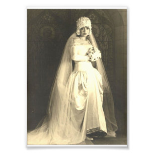 Vintage Wedding The Bride Photo Print