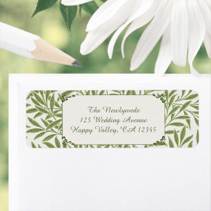 Vintage Wedding, Victorian Willow Leaves Pattern