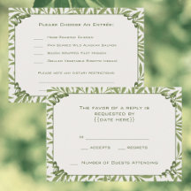Vintage Wedding, Victorian Willow Leaves Pattern