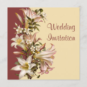 Vintage Wedding Vow Renewal Square Invitation