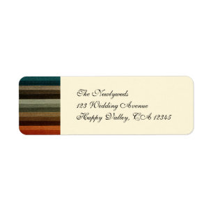 Vintage Wedding, Warm Autumn Stripes Pattern