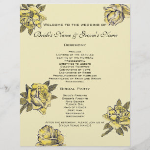 Vintage Wedding, Yellow Antique Garden Rose Wreath