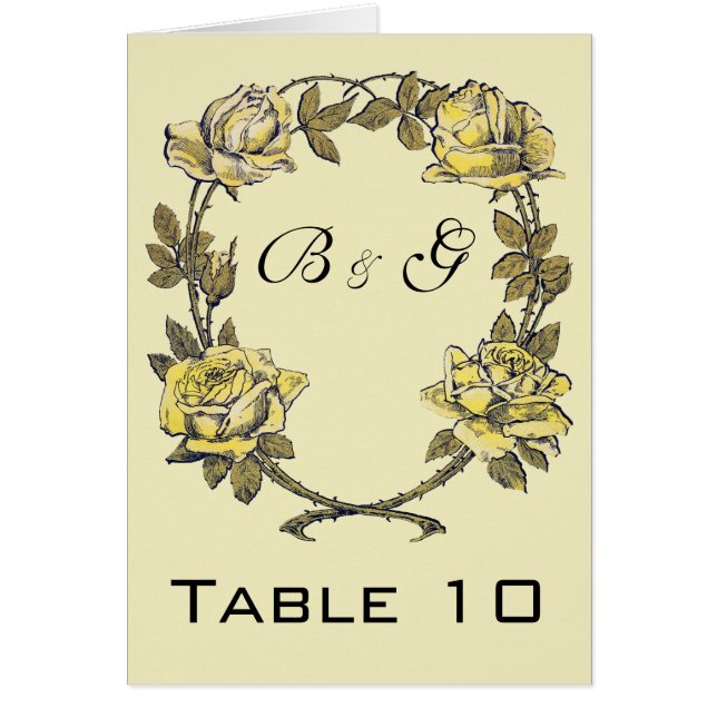 Vintage Wedding, Yellow Antique Garden Rose Wreath (Front)