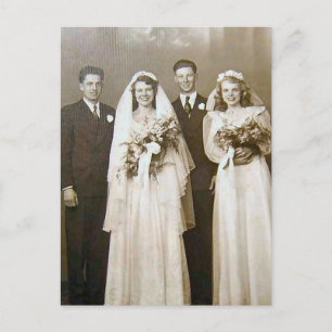 Vintage Weddings Postcard