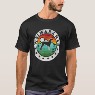 Vintage Weimaraner Retro Dog Mum Dad T-Shirt