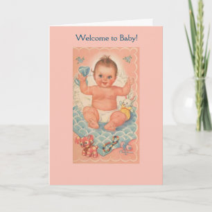 Vintage - Welcome to Baby, Card