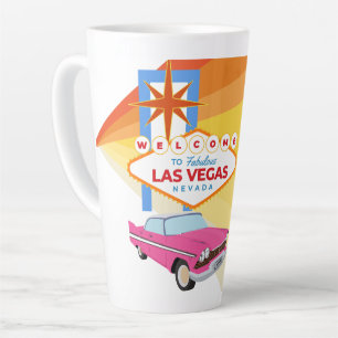 Vintage Welcome to fabulous Las Vegas 1 Latte Mug