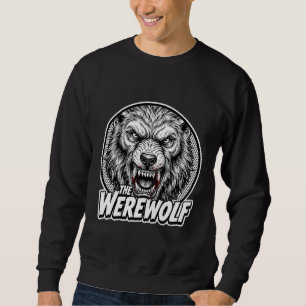 Vintage Werewolf Monster Graphic Sweatshirt