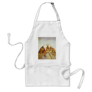 Vintage West, Guardians War or Peace by NC Wyeth Standard Apron