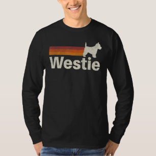 Vintage West Highland White Terrier Westie Retro M T-Shirt