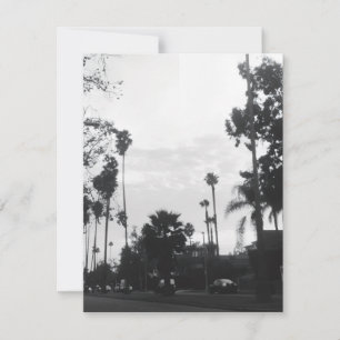 Vintage West Hollywood, Los Angeles, California RSVP Card