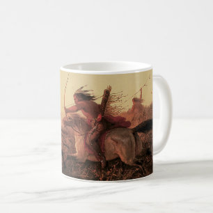 Vintage West, Indian Buffalo Hunt by Charles Wimar Coffee Mug