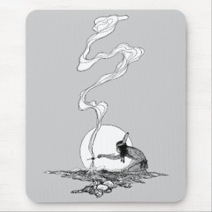 Vintage West, Indian in His Solitude by NC Wyeth Mouse Mat