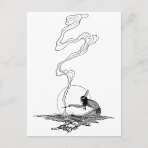 Vintage West, Indian in His Solitude by NC Wyeth Postcard