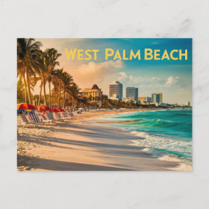 Vintage West Palm Beach, Florida Postcard