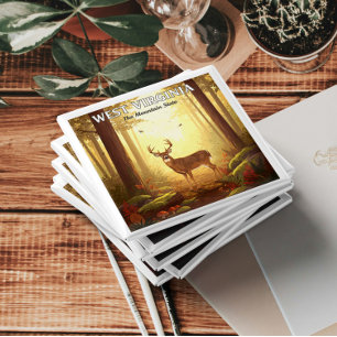 Vintage West Virginia Magnet