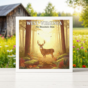 Vintage West Virginia Tile