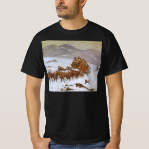 Vintage West, Why the Mail Was Late by Berninghaus T-Shirt