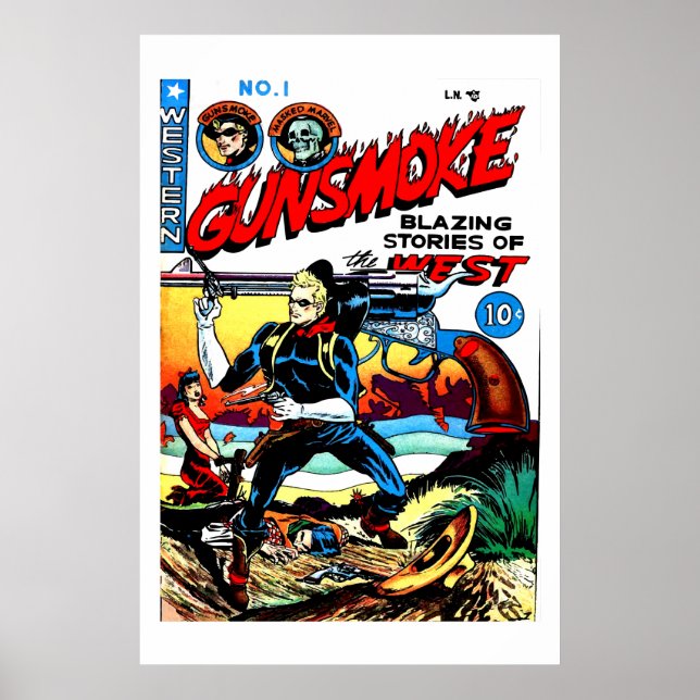 Vintage Western Comic - Gunsmoke #1 Poster (Front)