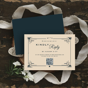 Vintage Western Cowboy Country QR Wedding Response