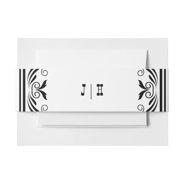 Vintage Western Cowboy Country Wedding Invitation Belly Band (Front Example)