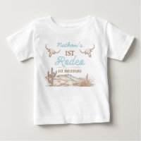 Vintage Western Cowboy First Rodeo 1st Birthday 