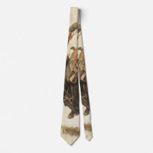 Vintage Western, Cowboy on a Bucking Bronco Horse Tie