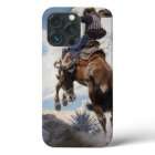 Vintage Western Cowboys, Bucking by NC Wyeth