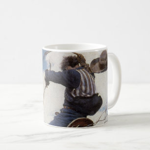 Vintage Western Cowboys, Bucking by NC Wyeth Coffee Mug